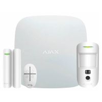 Комплект охоронної сигналізації Ajax StarterKit Cam HDR (8EU) UA White (117595.58.WH1) (StarterKit Cam HDR White)