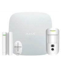 Комплект охоронної сигналізації Ajax StarterKit Cam Plus HDR ECG (8EU) UA White (117597.66.WH1) (StarterKit Cam Plus HDR ECG (8EU) UA white)
