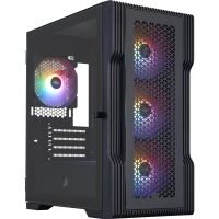 Корпус 1stPlayer Black без БЖ (T3-BK-4F1)