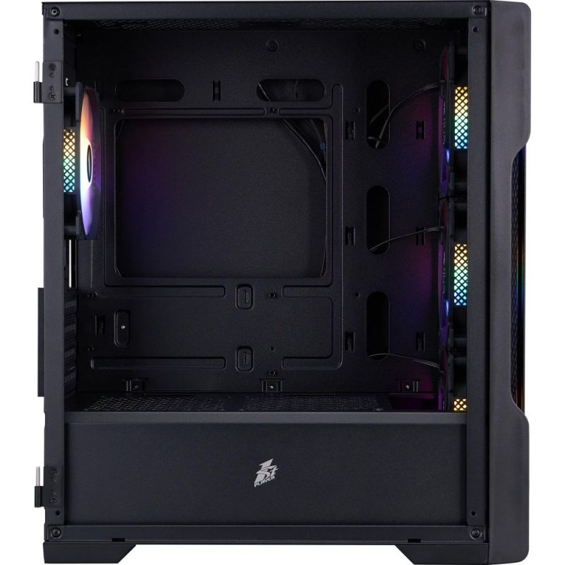 Корпус 1stPlayer Black без БП (T3-BK-4F1)