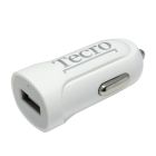 Автомобильное зарядное устройство Tecro (1USBх2.1A) White (TCR-0121AW)