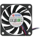 Вентилятор Titan, 60x60x10мм, 3-pin, черный (TFD-6010HH12B)