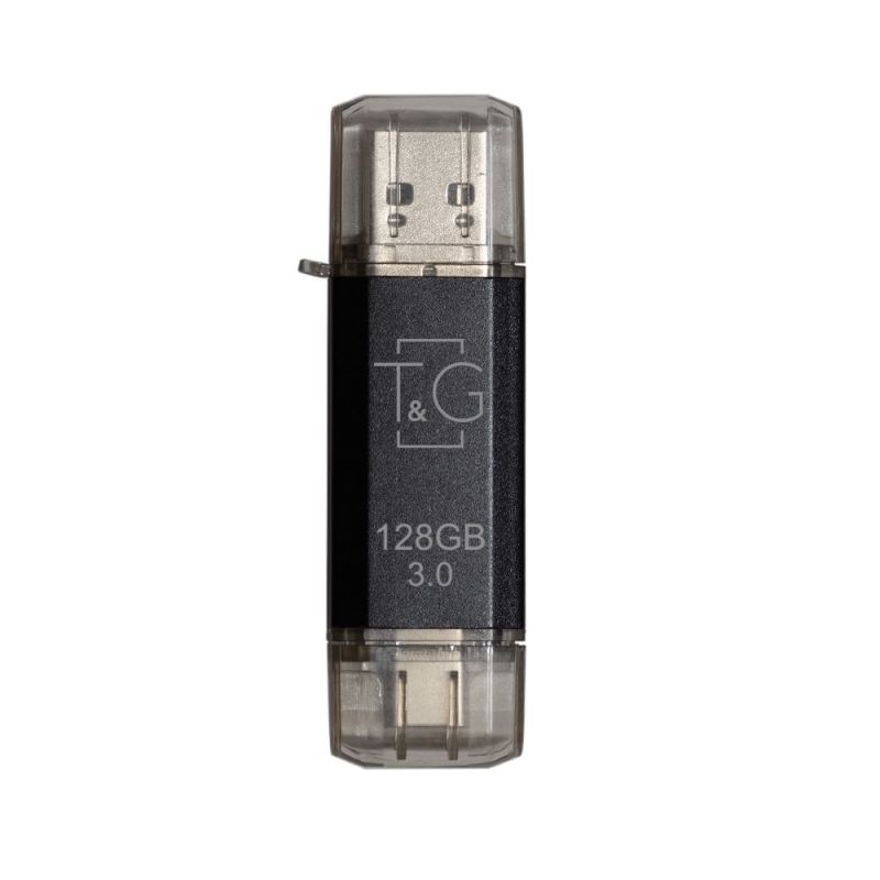 Флеш-накопитель USB 3.0 128GB Type-C T&G 009 Star Series Black (TG009TC-128GBK3)