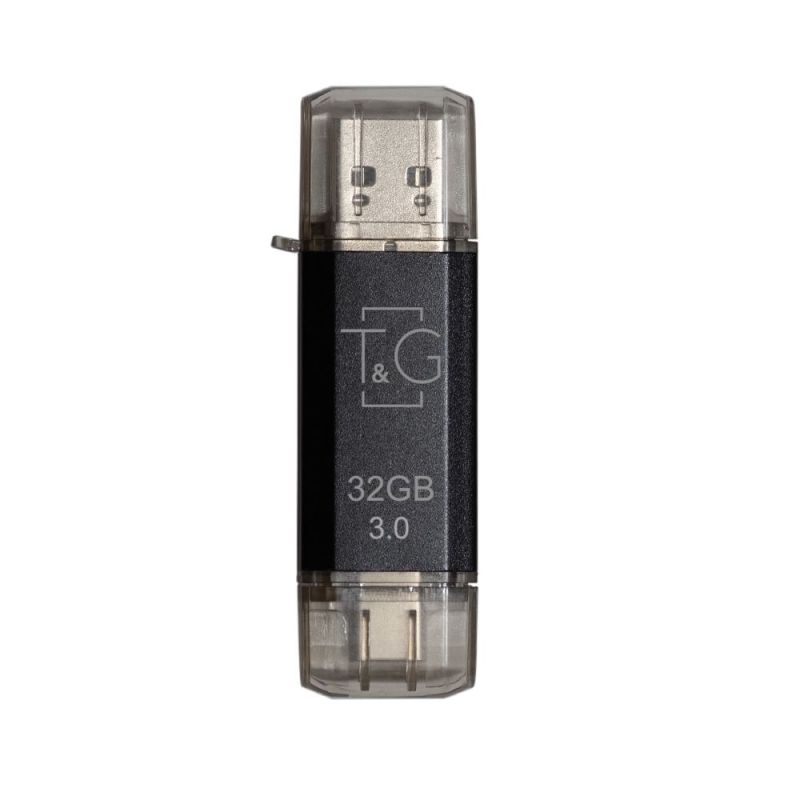Флеш-накопичувач USB 3.0 32GB Type-C T&G 009 Star Series Black (TG009TC-32GBK3)