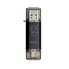 Флеш-накопитель USB 4GB Type-C T&G 009 Star Series Black (TG009TC-4GBK)