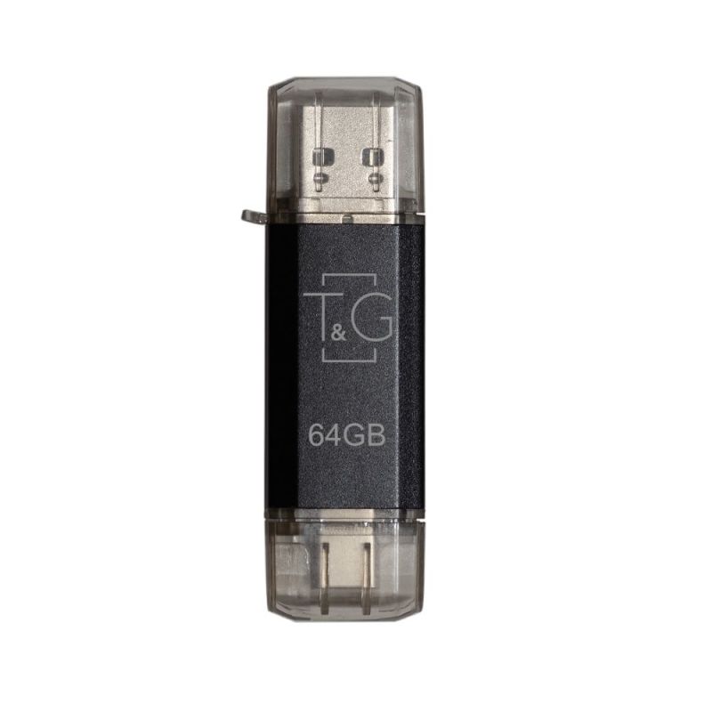 Флеш-накопитель USB 64GB Type-C T&G 009 Star Series Black (TG009TC-64GBK)