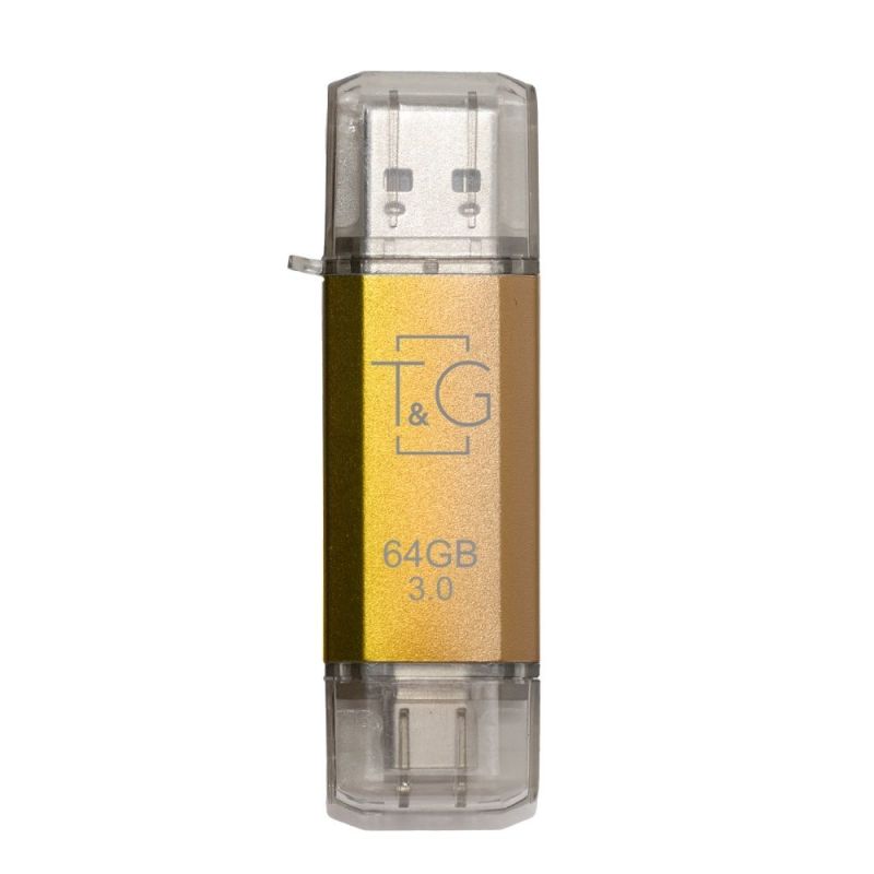 Флеш-накопичувач USB 3.0 64GB Type-C T&G 009 Star Series Gold (TG009TC-64GGD3)