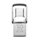 Флеш-накопичувач USB 2.0 32GB Type-C T&G 104 Metal Series Silver (TG104TC-32G)