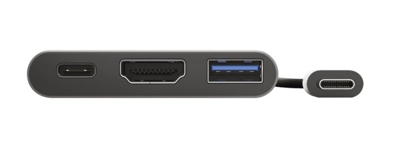 USB-хаб Trust Dalyx Aluminium USB Type-C 3-в-1 (23772) (23772_TRUST)