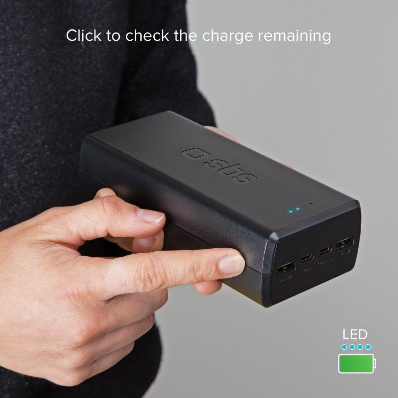 Универсальная мобильная батарея SBS 30000 mAh 20W Black (TTBB30000PD20K)
