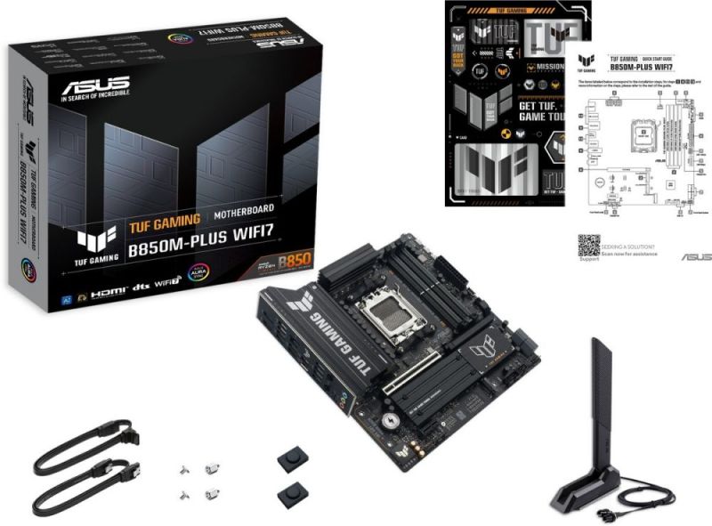 Материнська плата Asus TUF Gaming B850M-Plus WiFi7 Socket AM5 (TUF GAMING B850M-PLUS WIFI7)