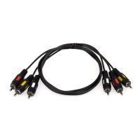 Кабель мультимедийный 3xRCA M to 3xRCA M 5.0m Atcom (10713)