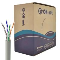 Кабель сетевой OK-Net UTP 305м cat.6 (U/UTP-cat.6) (КПВ-ВП (250) 4*2*0,54)