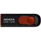 USB флеш накопитель ADATA 32Gb C008 black+red (AC008-32G-RKD)