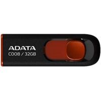 USB флеш накопитель ADATA 32Gb C008 black+red (AC008-32G-RKD)