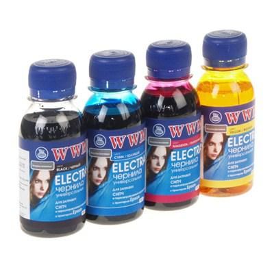 Чернила WWM EPSON ELECTRA В/C/M/Y SET (ELECTR.SET42/ SET.4-2/ SET-2)