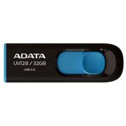 USB флеш накопитель ADATA 32Gb UV128 black-blue USB 3.0 (AUV128-32G-RBE)
