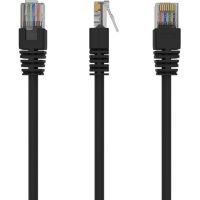 Патч-корд 0.5м, UTP, cat.5e, CCA, black Cablexpert (PP12-0.5M/BK)