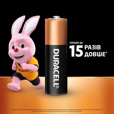 Батарейка Duracell AA лужні 8 шт. в упаковці (5000394006522 / 81417083 / 81480361)