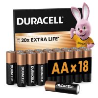 Батарейка Duracell AA лужні 18 шт. в упаковці (5000394107519 / 5006192)