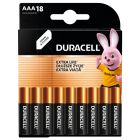 Батарейка Duracell AAA лужні 18 шт. в упаковці (5000394107557 / 81546741)