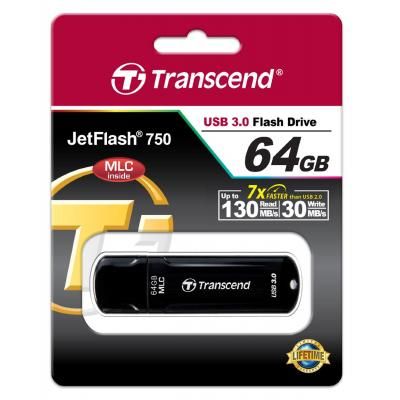 USB флеш накопитель Transcend 64GB JetFlash 750 USB 3.0 (TS64GJF750K)
