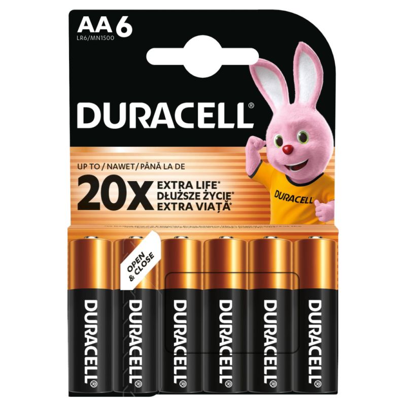 Батарейка Duracell AA лужні 6 шт. в упаковці (5007757)