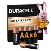 Батарейка Duracell AA лужні 6 шт. в упаковці (5007757)