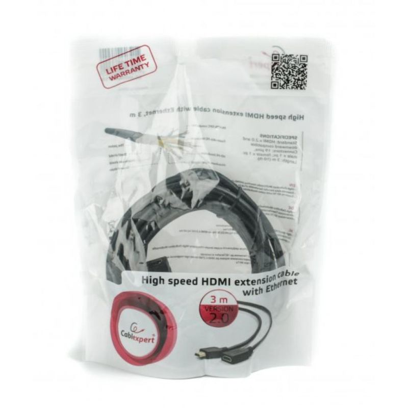 Кабель мультимедийный HDMI M to HDMI F 3.0m Cablexpert (CC-HDMI4X-10)