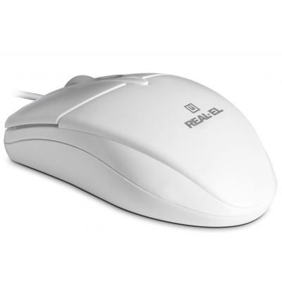 Мишка REAL-EL RM-211 USB White (EL123200014)