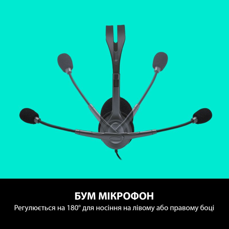 Наушники Logitech H111 Stereo Headset with 1*4pin jack (981-000593)