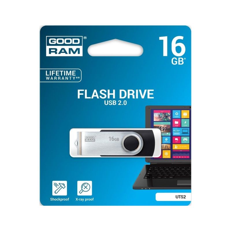 USB флеш накопитель Goodram 16GB Twister Black USB 2.0 (UTS2-0160K0R11)