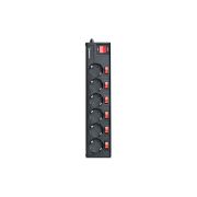 Сетевой фильтр питания REAL-EL RS-6 EXTRA 1.8m, black (EL122300001)
