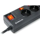 Мережевий фільтр живлення REAL-EL RS-6 EXTRA 5m, black (EL122300003)