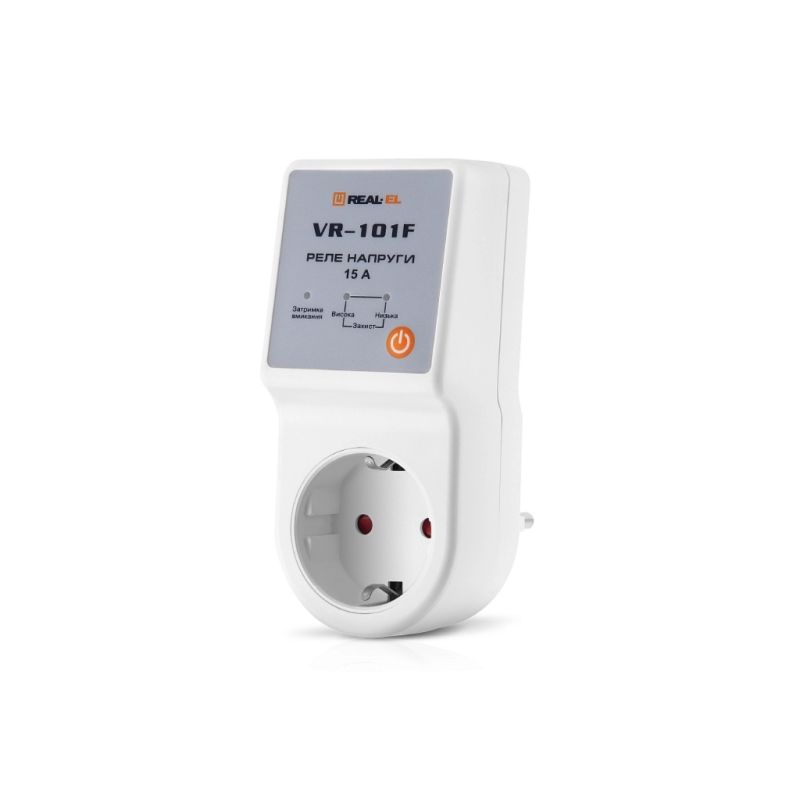 Реле напруги REAL-EL VR-101F, white (EL122300009)