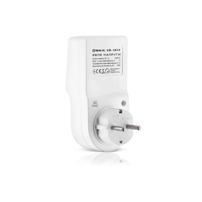 Реле напруги REAL-EL VR-101F, white (EL122300009)