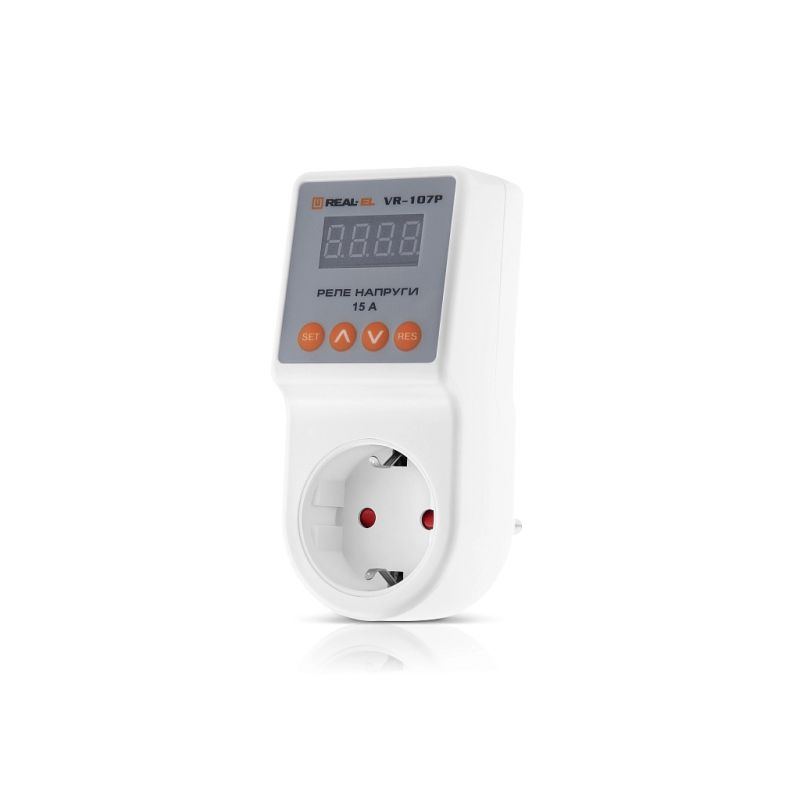 Реле напряжения REAL-EL VR-107P, white (EL122300008)