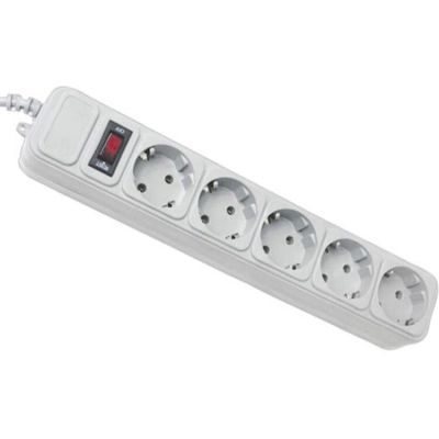 Мережевий фільтр живлення Maxxter (SPM5-G-15G) grey, 4.5 м кабель, 5 розеток (SPM5-G-15G)