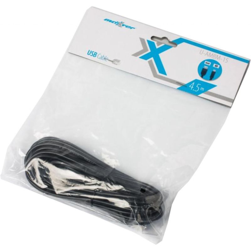 Кабель для принтера USB 2.0 AM/BM 4.5m Maxxter (U-AMBM-15)