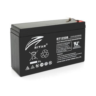 Батарея к ИБП Ritar AGM (RT1250B), 12V-5Ah (RT1250B)