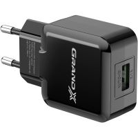Зарядний пристрій Grand-X (CH-03B) (5V/2,1A) Black (CH-03B)