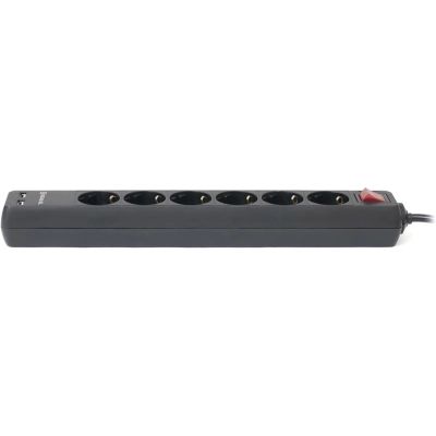 Мережевий фільтр живлення REAL-EL REAL-EL RS-6 PROTECT USB, 5m, black (EL122300018)