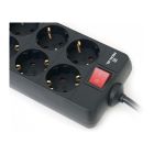 Сетевой фильтр питания REAL-EL REAL-EL RS-8 PROTECT, 1.8m, black (EL122300021)