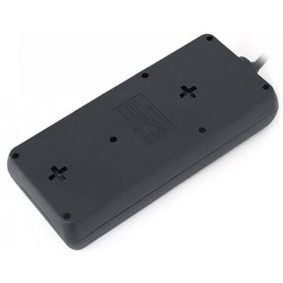Мережевий фільтр живлення REAL-EL REAL-EL RS-8 PROTECT, 1.8m, black (EL122300021)
