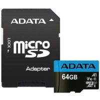 Карта пам\'яті ADATA 64GB microSD class 10 UHS-I A1 Premier (AUSDX64GUICL10A1-RA1)