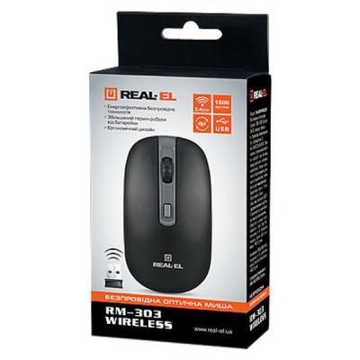 Мышка REAL-EL (RM-301 black)
