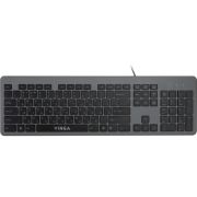 Клавиатура Vinga (KB735 black-grey)