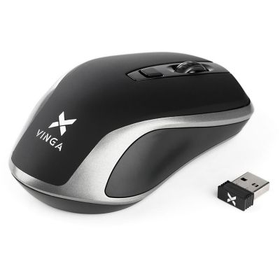 Мишка Vinga (MSW-909 Silent black-grey)