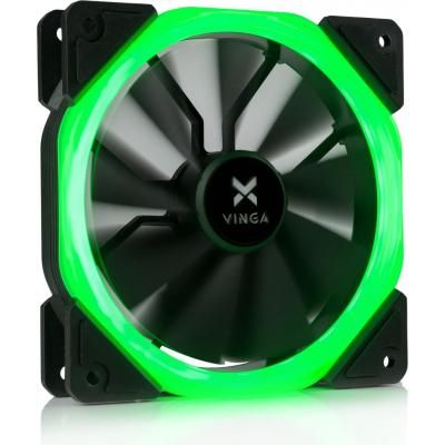 Кулер до корпусу Vinga (LED fan-01 green)