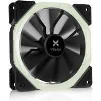 Кулер для корпуса Vinga (LED fan-01 white)